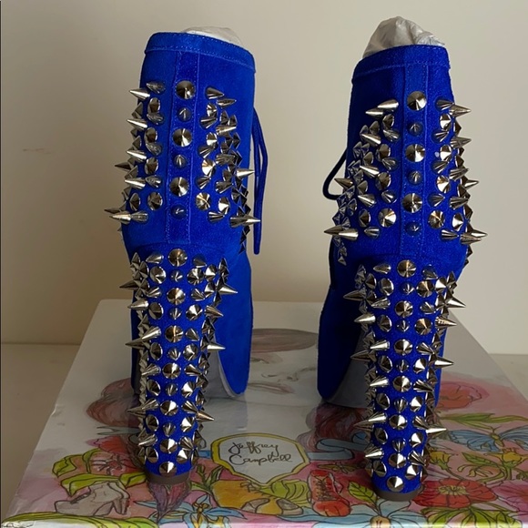 Jeffrey Campbell Lita Spike blue suede size 6 - Picture 4 of 4